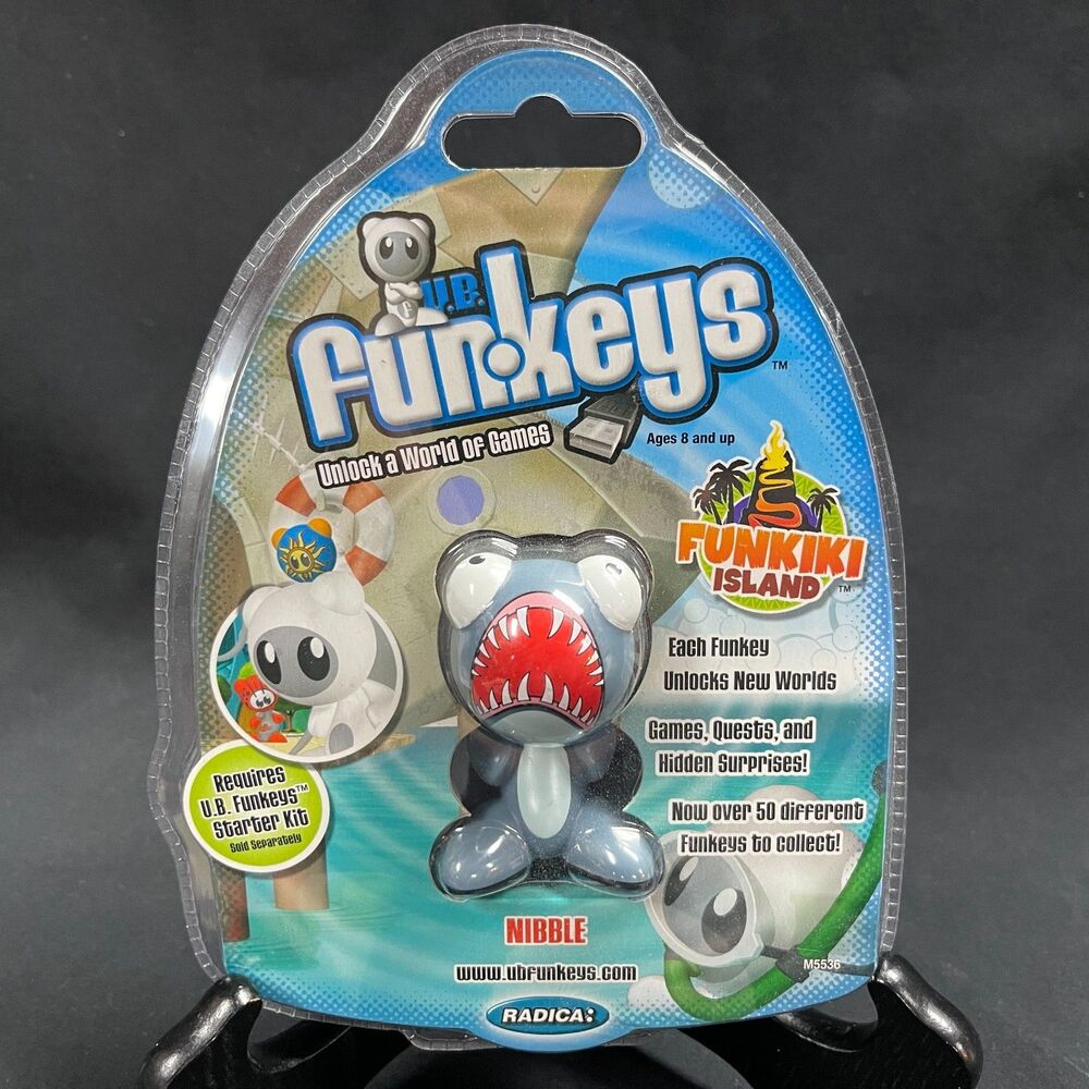 Funkeys Funkiki Island Nibble the Shark by Radica NIP